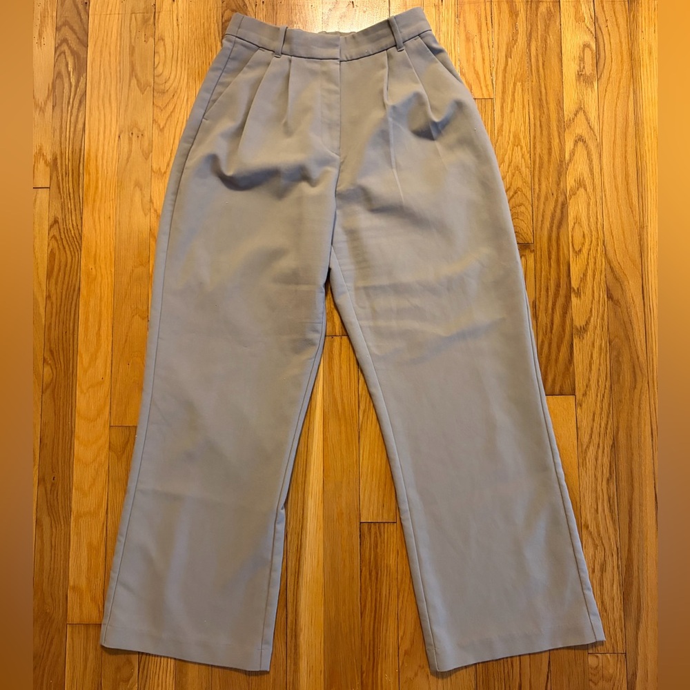 Light Brown A&F Sloane Wide Leg Pants